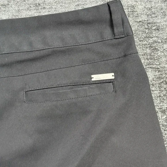Adidas Golf Shorts Women's Size 10 Black Mid Rise Activewear Double Snap Button - Picture 10 of 12
